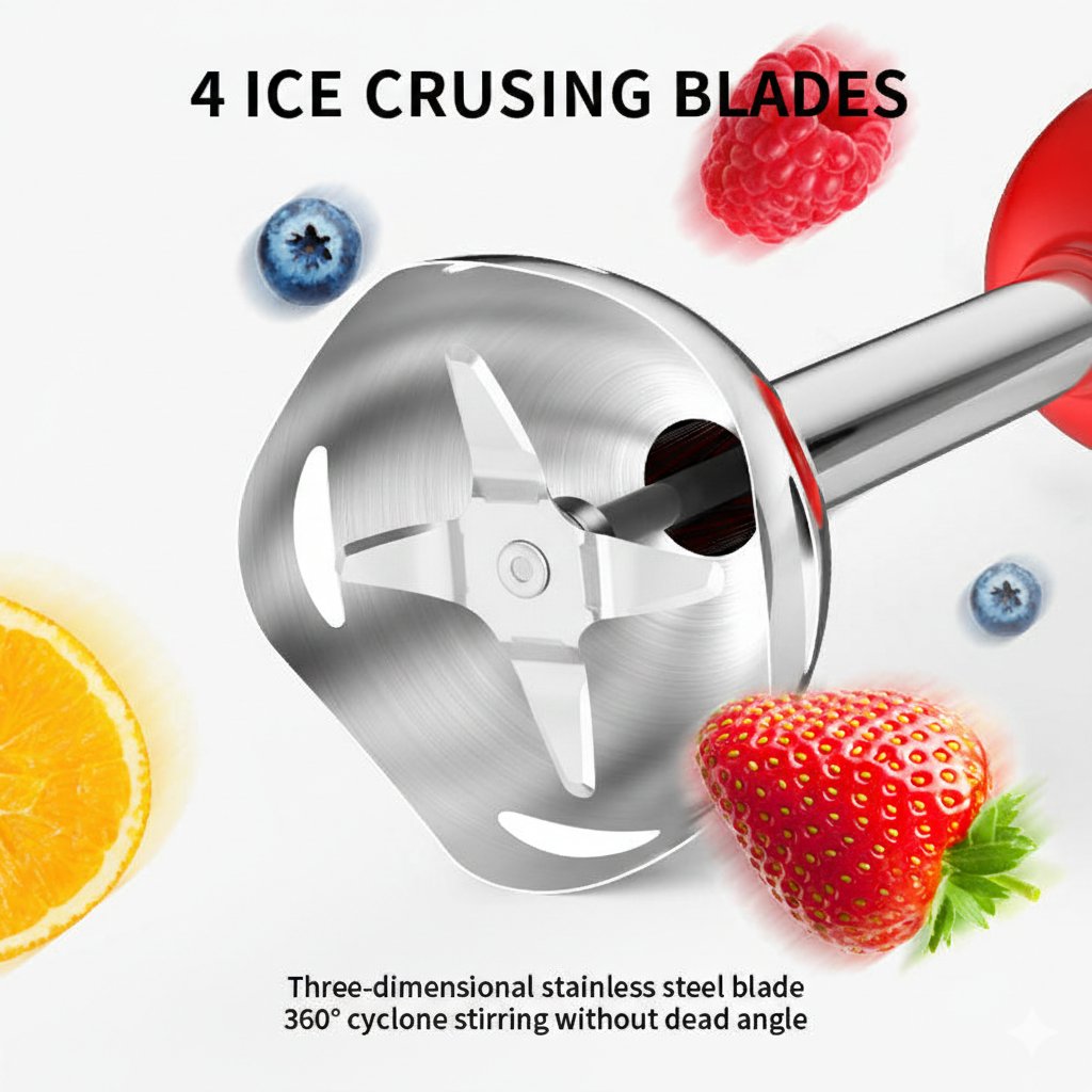 Multi-Purpose Hand Blender | Stainless Steel Immersion Blender