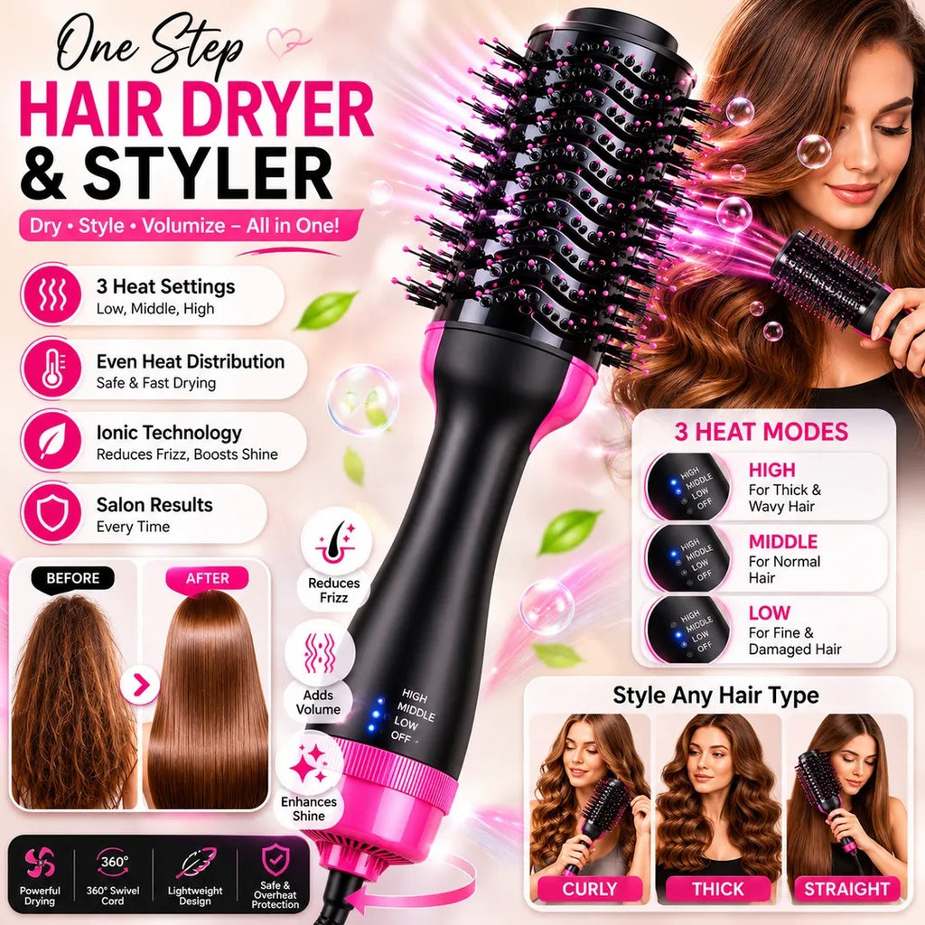 One-Step Hair Dryer & Styler