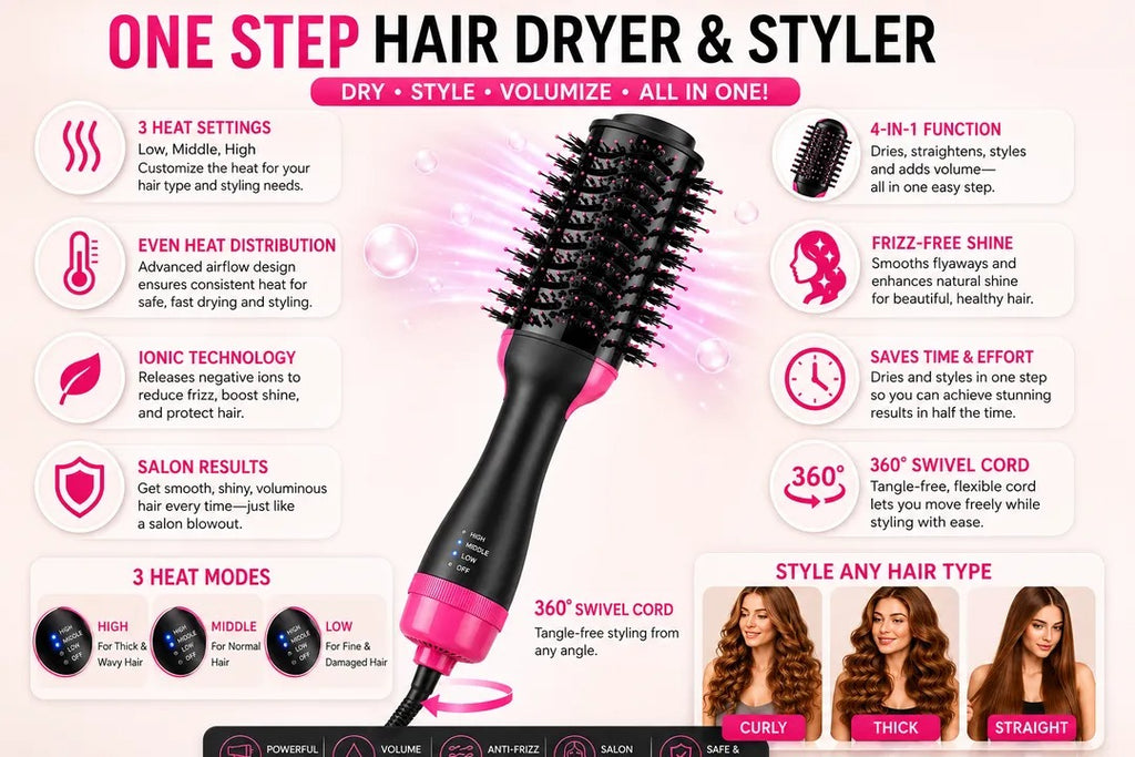 One-Step Hair Dryer & Styler