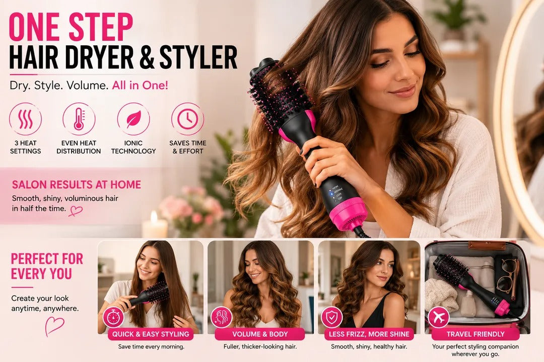 One-Step Hair Dryer & Styler