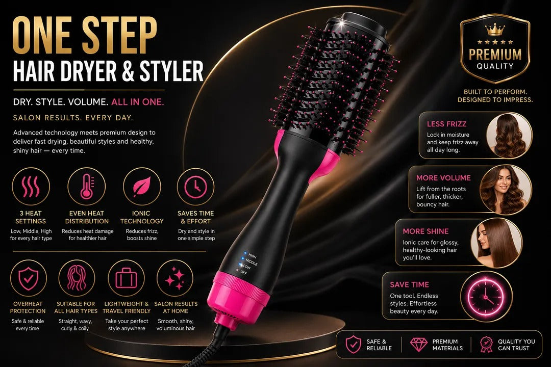 One-Step Hair Dryer & Styler